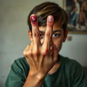 adolescente tem dedo amputado