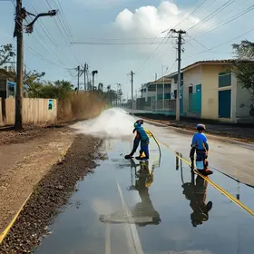 trabalho diário dos agentes de limpeza urbana