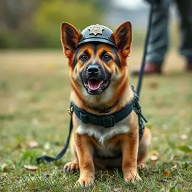 treinamento de cães da Guarda Municipal