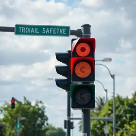 semáforo na Av. Ville Roy